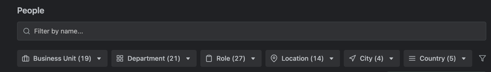 Directory People Location Filter