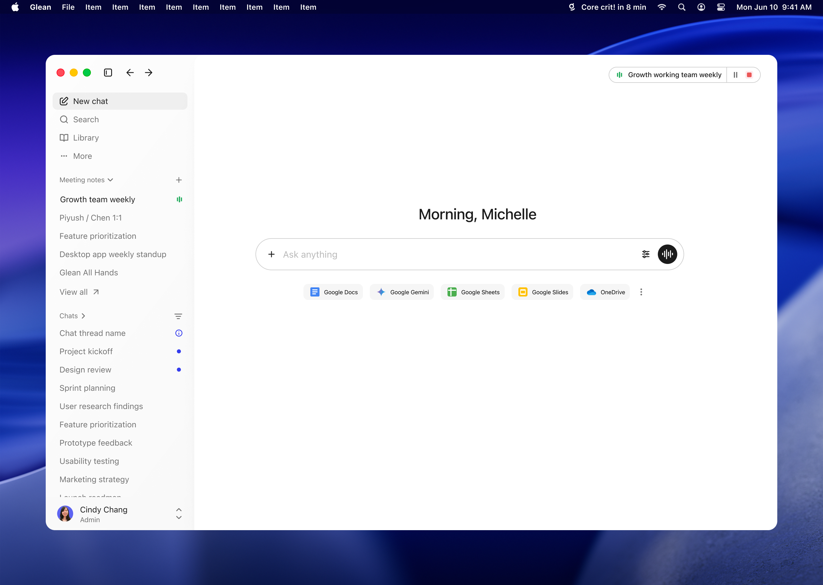 Glean for Desktop
