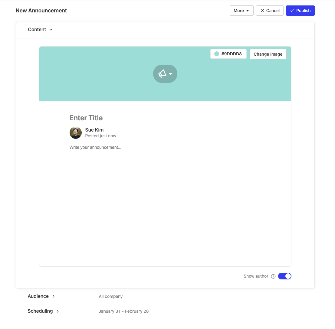 Announcement Composer