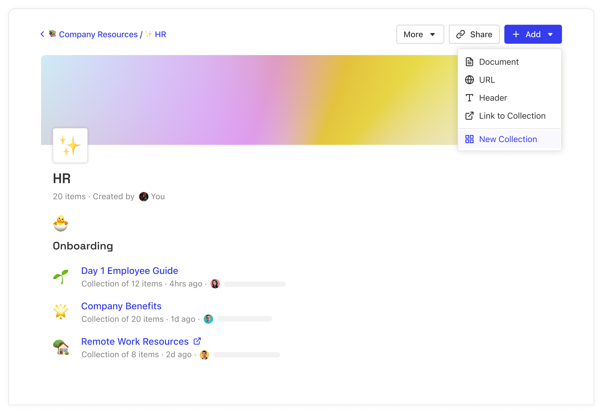 Organizing Collections