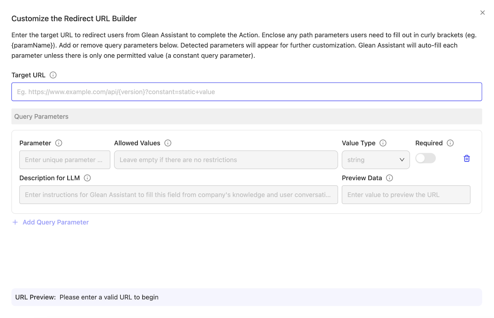 Redirect URL Builder Selection 3