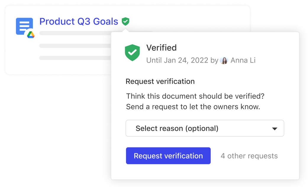 Verified Search Results