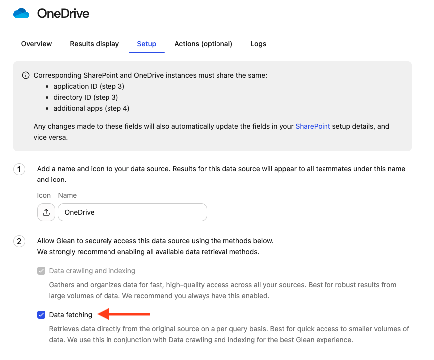 OneDrive real-time access setup