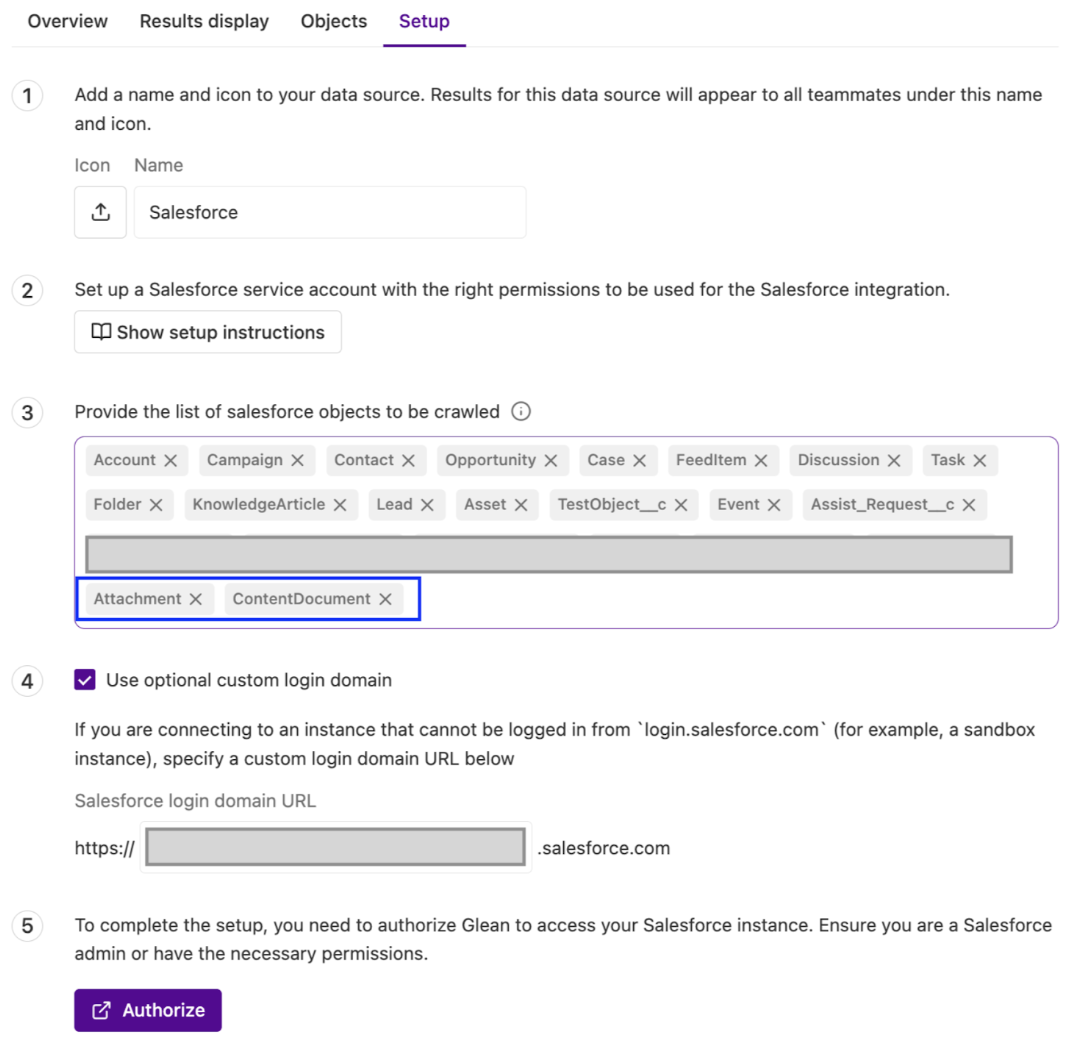Salesforce Attachment Setup