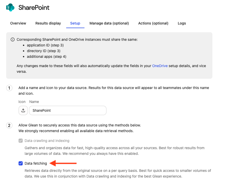 SharePoint real-time access setup