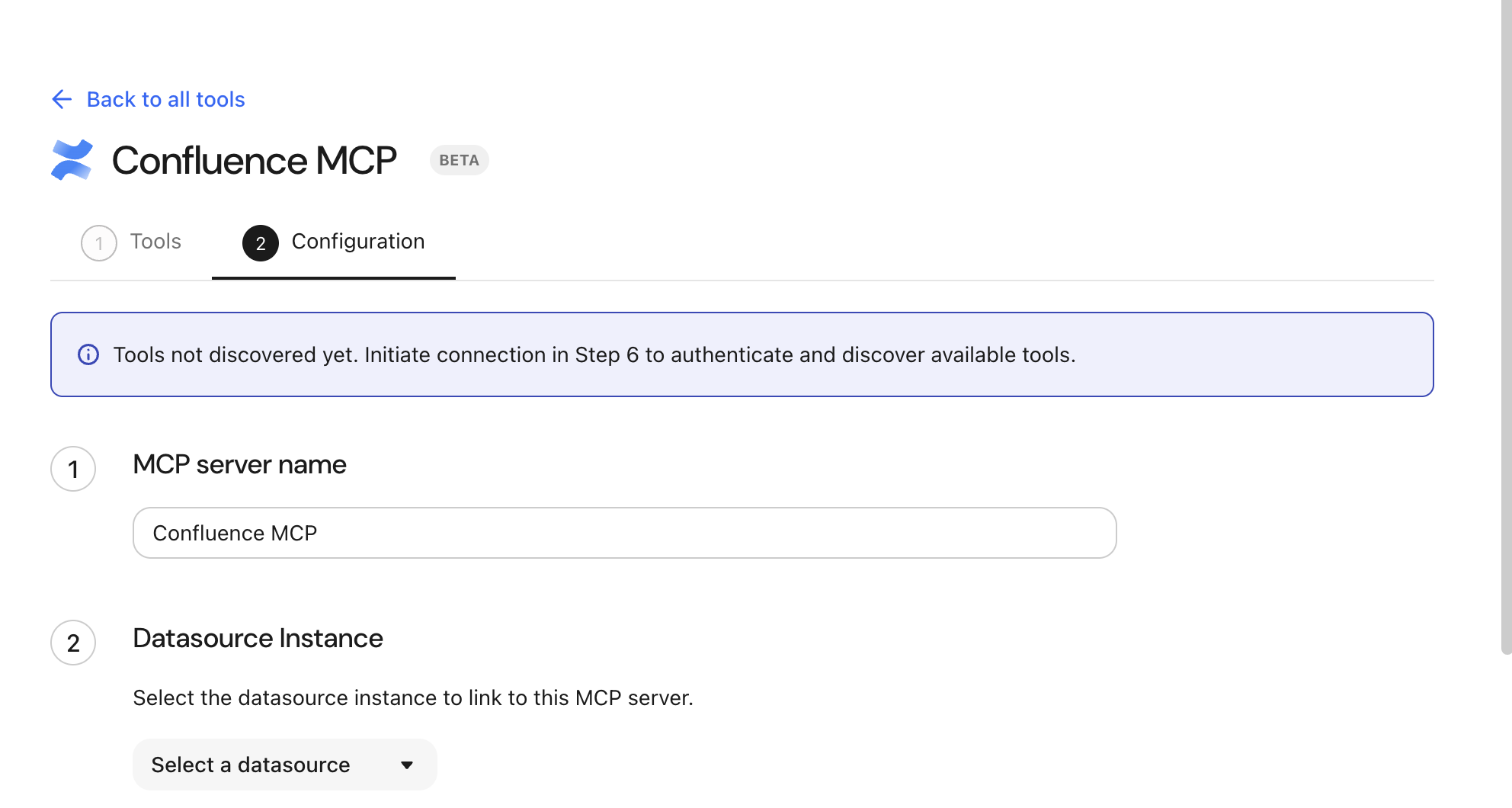 Add MCP server configuration for a built-in template