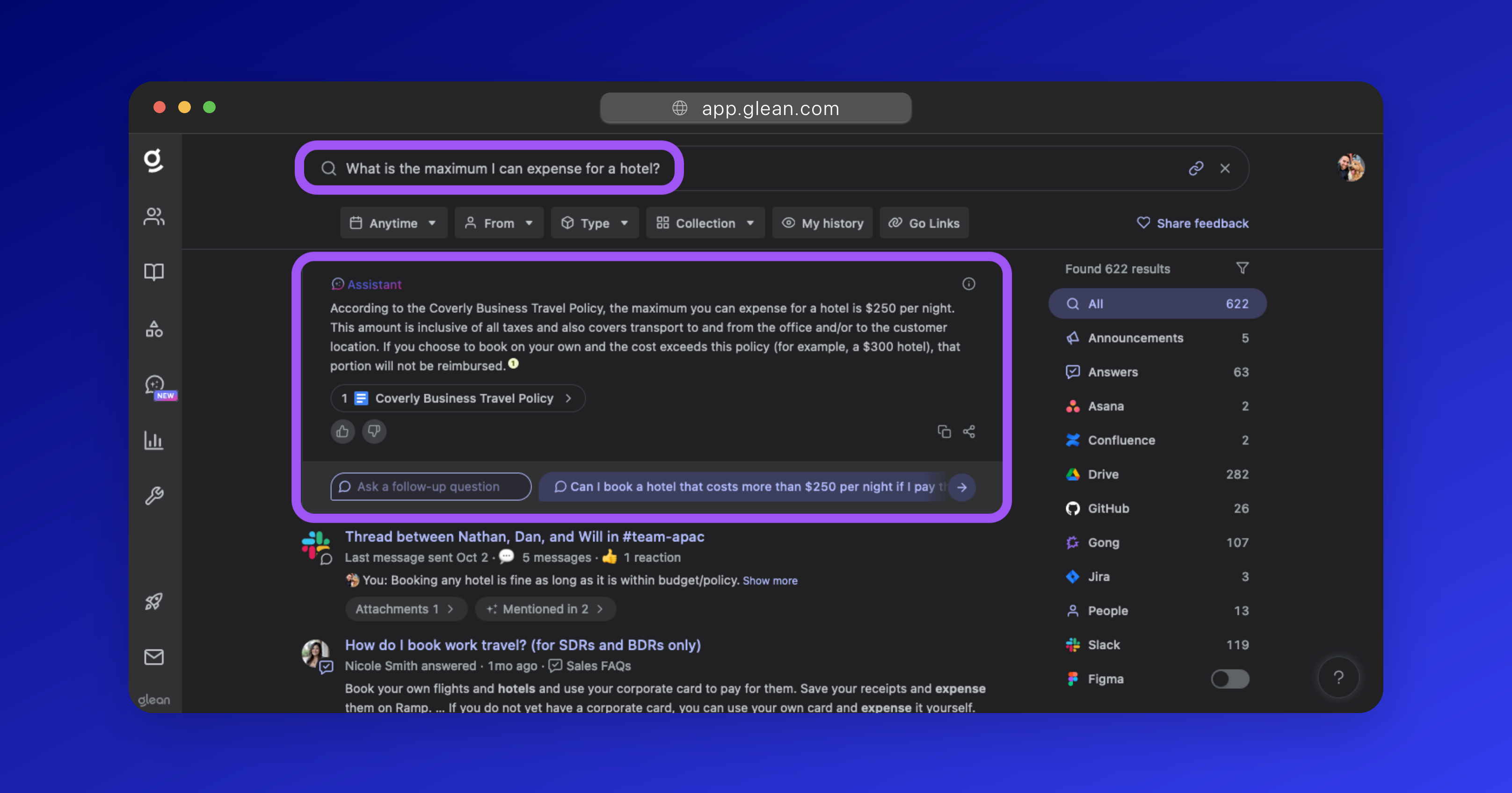 AI Answers Interface