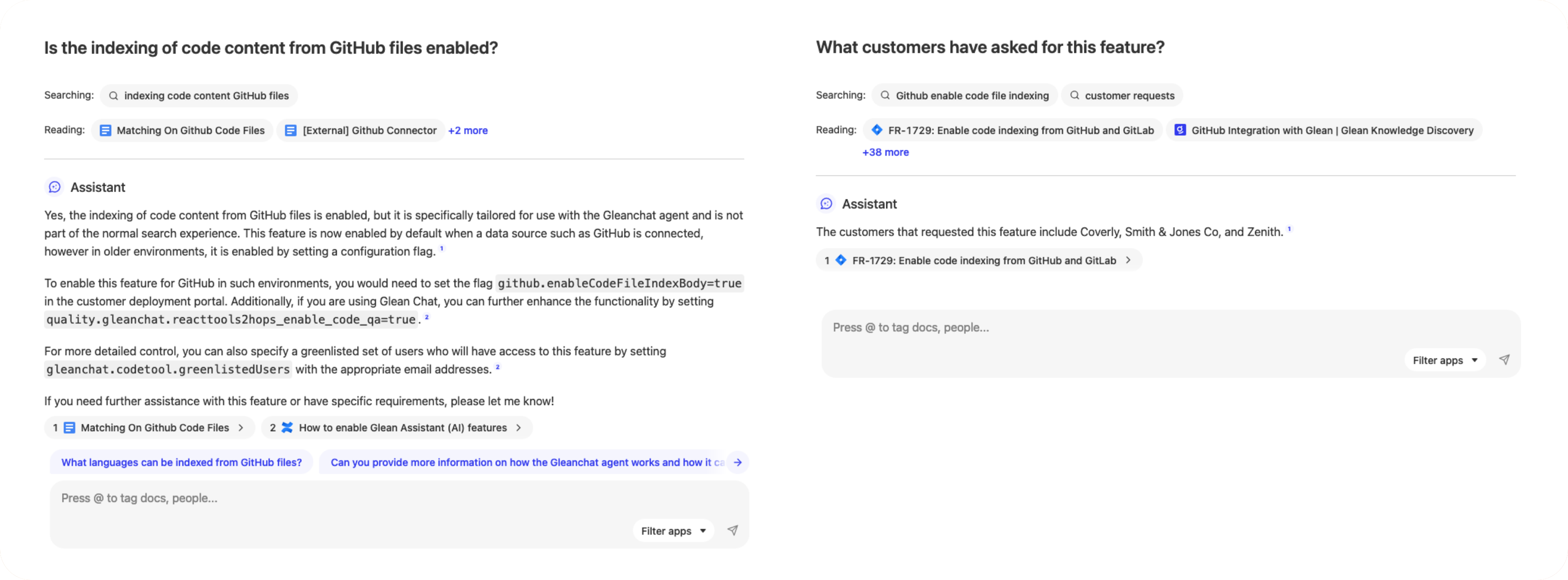 Feature Status Example