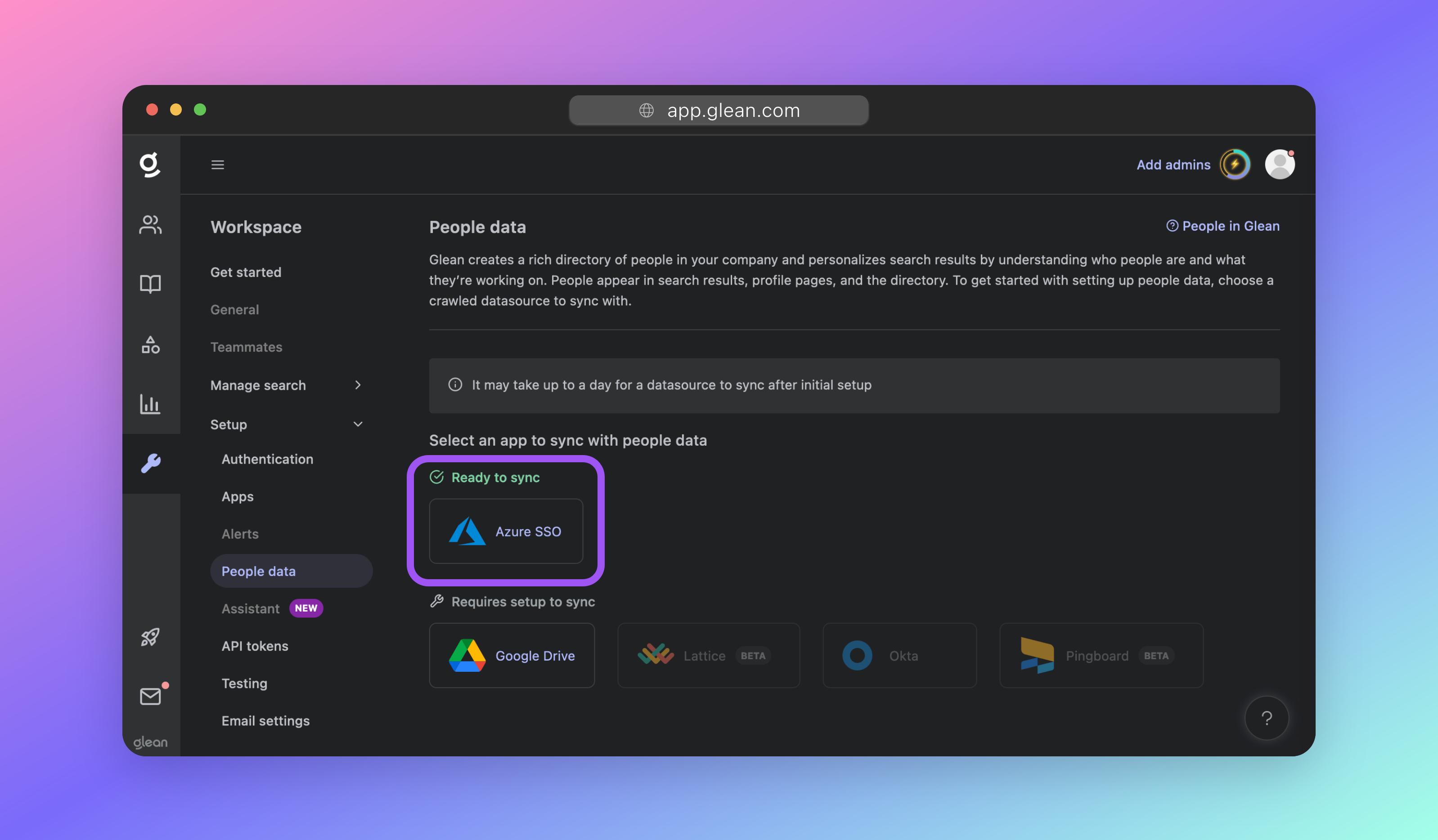 Select your People Data source