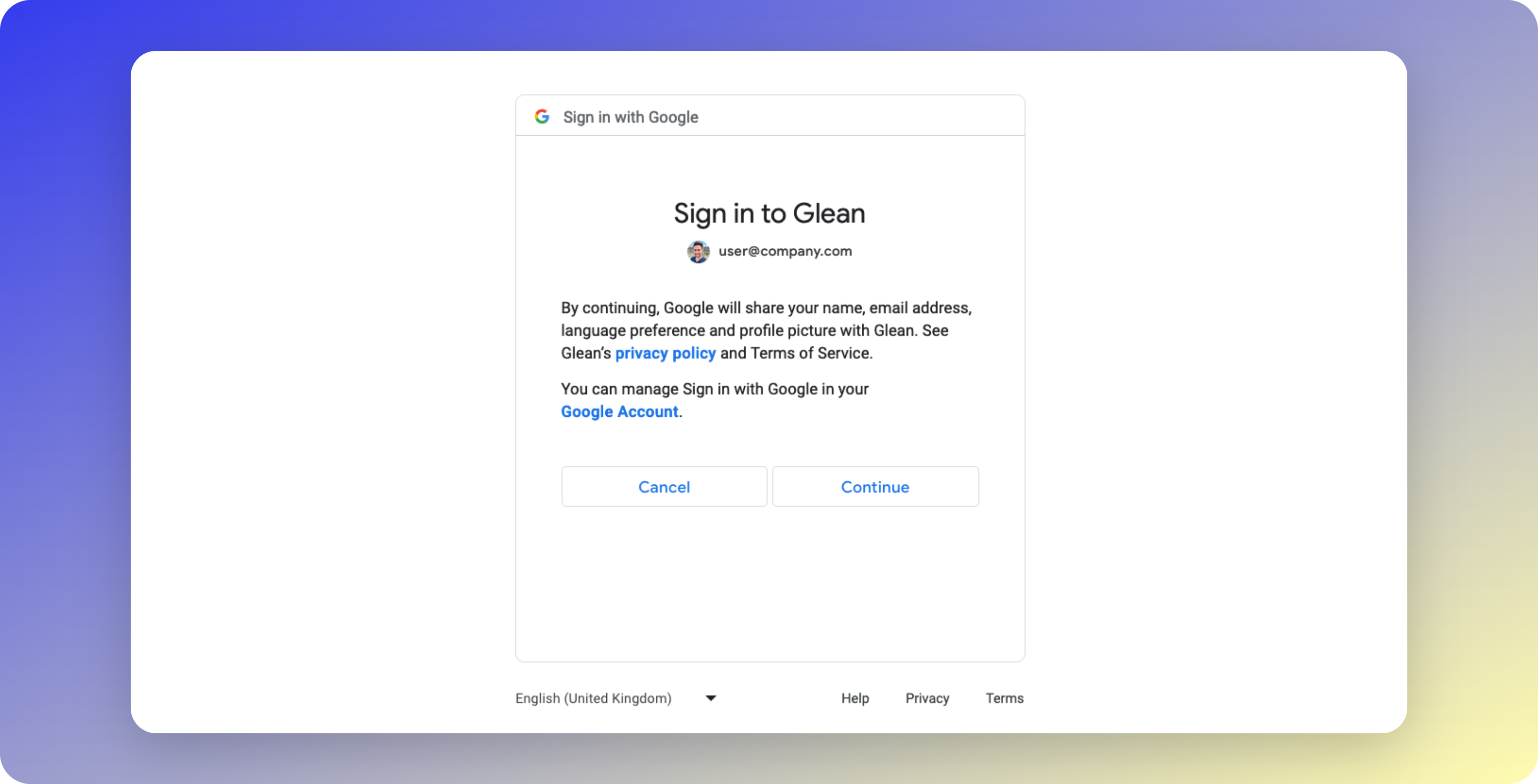 OAuth Consent Screen